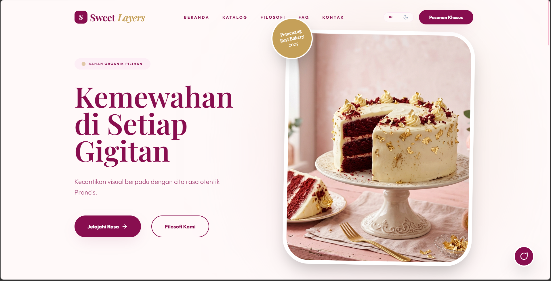 SweetLayers Artisan Bakery v2.0 (Premium Pastel)