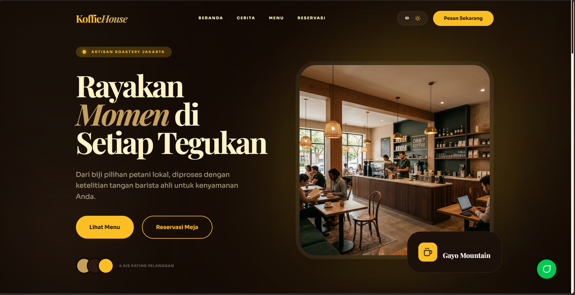 KoffieHouse - Cita Rasa Nusantara dalam Balutan Elegan