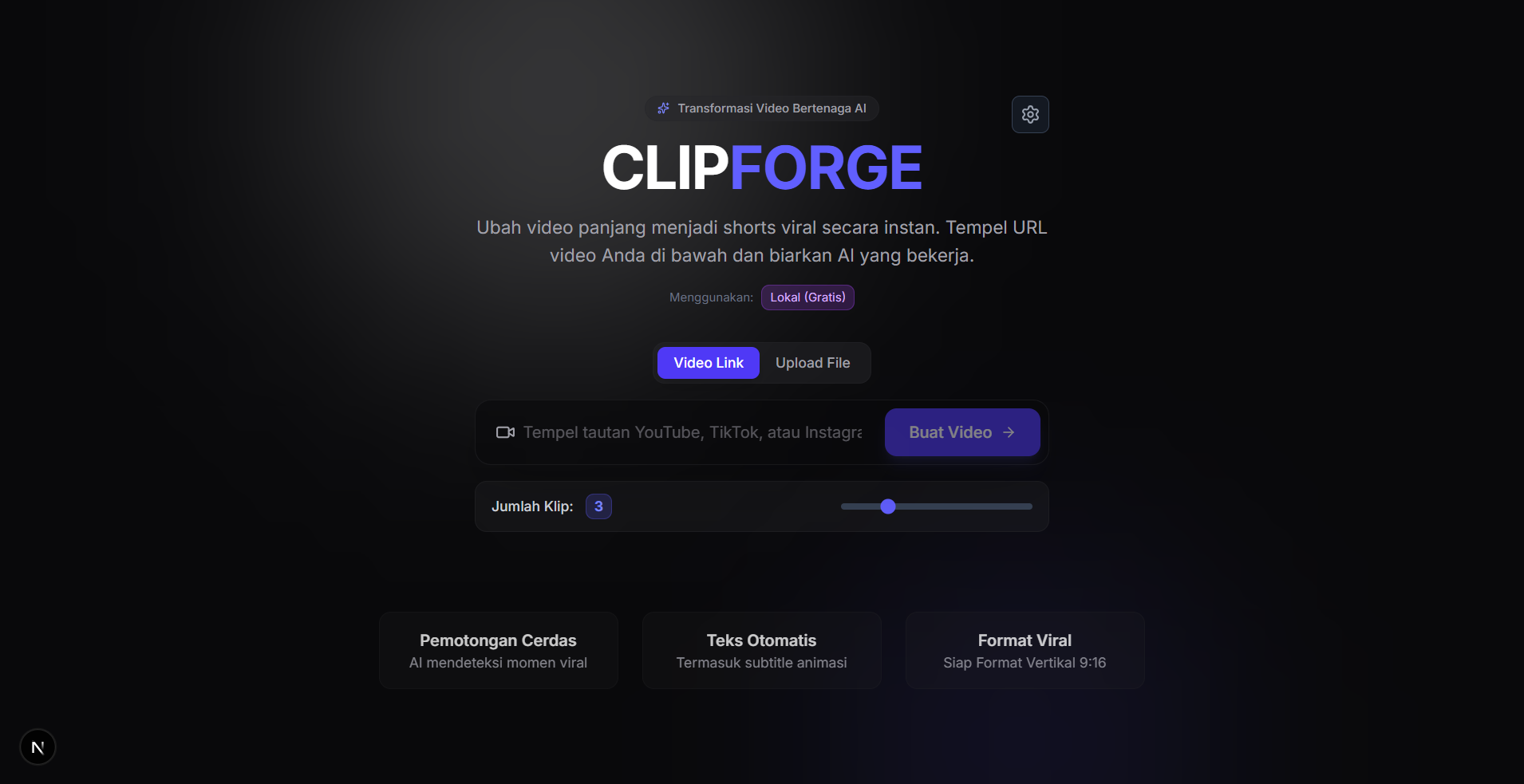 ClipForge - Smart AI Video Cutter