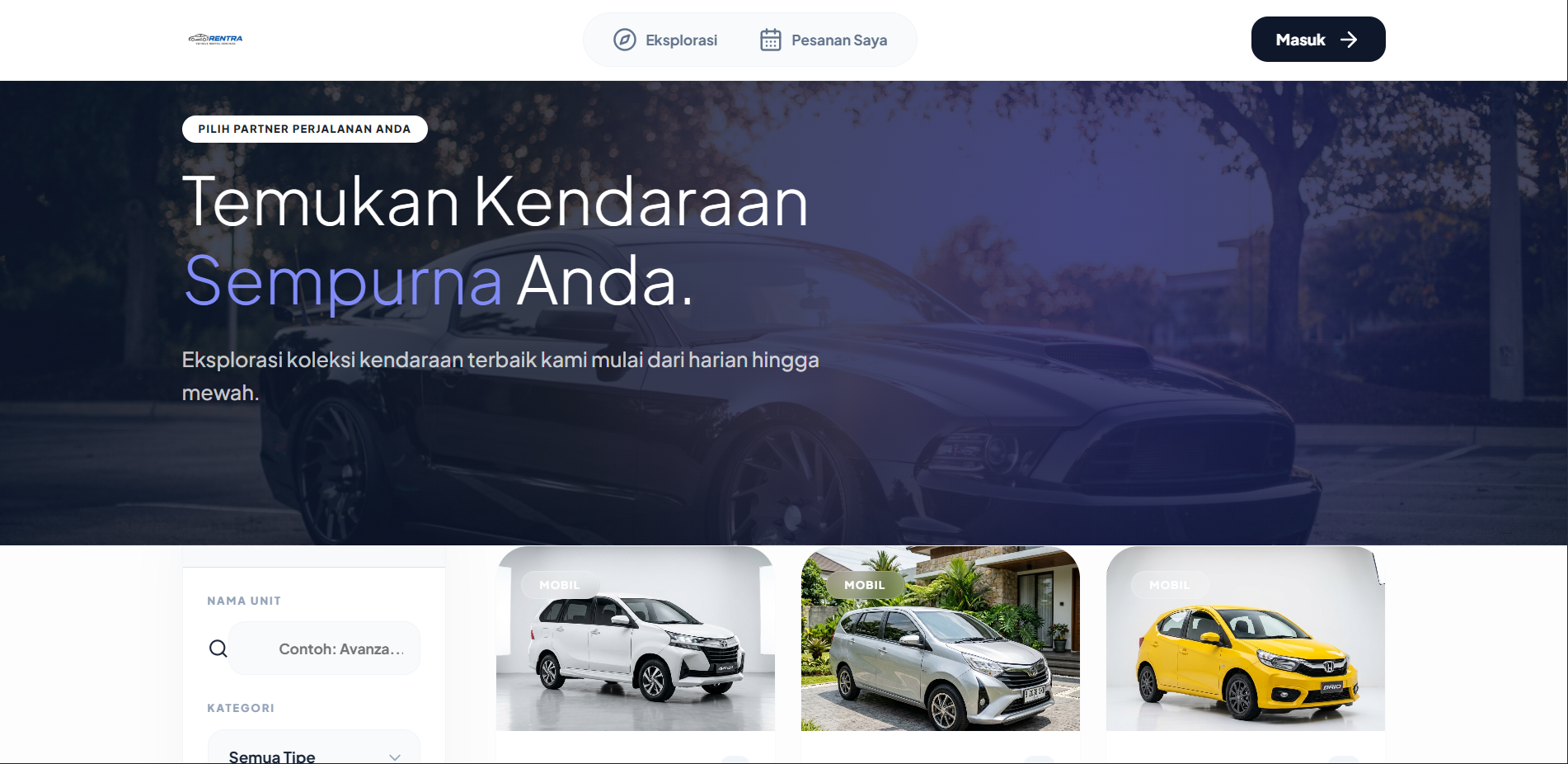 RENTRA PLATFORM: REVOLUSI DIGITAL RENTAL KENDARAAN